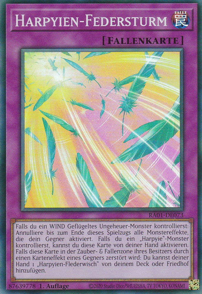 Harpyien-Federsturm - RA01-DE073 - Super Rare - 1. Auflage - Deutsch - Einzelkarten aus: 25th Anniversary Rarity Collection