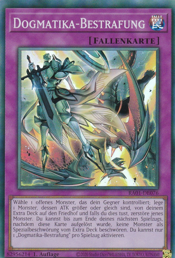 Dogmatika-Bestrafung - RA01-DE076 - Super Rare - 1. Auflage - Deutsch - Einzelkarten aus: 25th Anniversary Rarity Collection