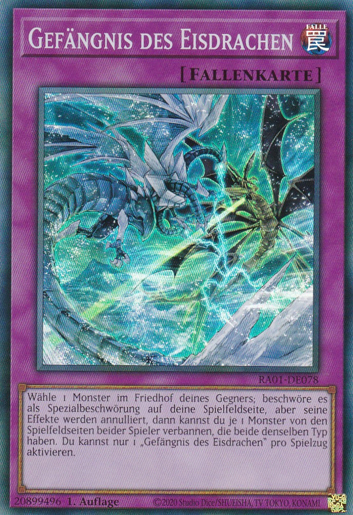 Gefängnis des Eisdrachen - RA01-DE078 - Super Rare - 1. Auflage - Deutsch - Einzelkarten aus: 25th Anniversary Rarity Collection