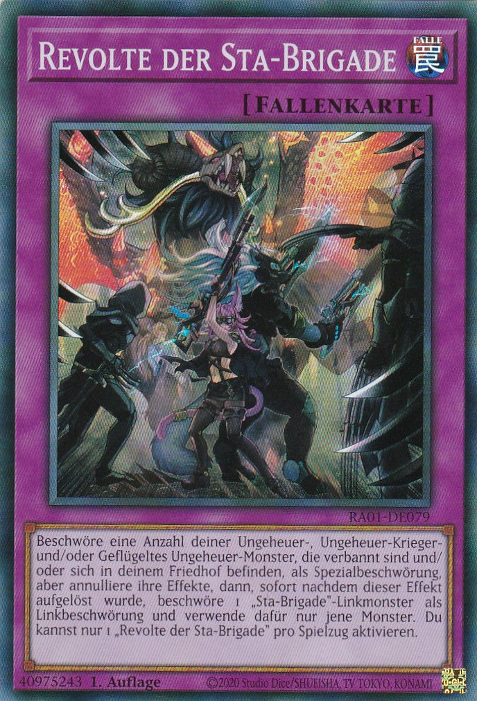 Revolte der Sta-Brigade - RA01-DE079 - Super Rare - 1. Auflage - Deutsch - Einzelkarten aus: 25th Anniversary Rarity Collection