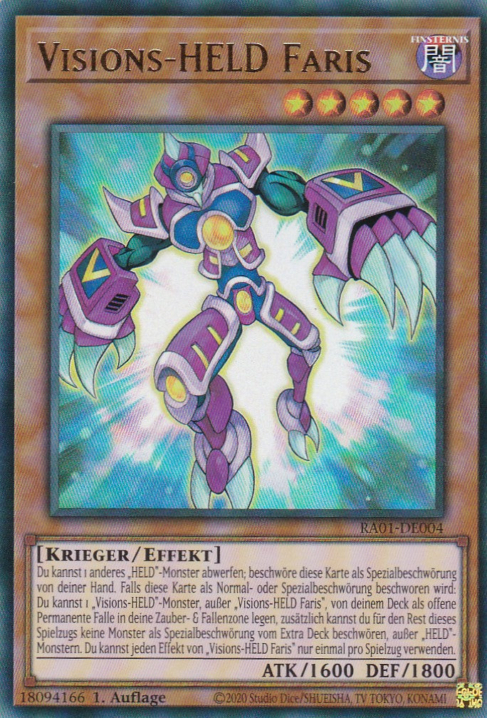 Visions-HELD Faris - RA01-DE004 - Ultra Rare - 1. Auflage - Deutsch - Einzelkarten aus: 25th Anniversary Rarity Collection