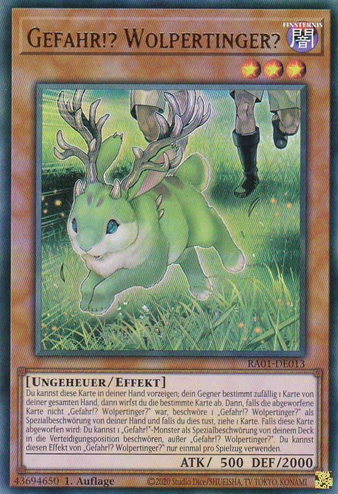 Gefahr!? Wolpertinger? - RA01-DE013 - Ultra Rare - 1. Auflage - Deutsch - Einzelkarten aus: 25th Anniversary Rarity Collection