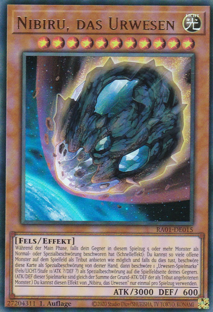 Nibiru, das Urwesen - RA01-DE015 - Ultra Rare - 1. Auflage - Deutsch - Einzelkarten aus: 25th Anniversary Rarity Collection