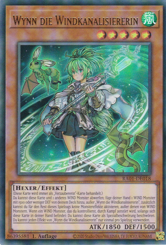 Wynn die Windkanalisiererin - RA01-DE018 - Ultra Rare - 1. Auflage - Deutsch - Einzelkarten aus: 25th Anniversary Rarity Collection