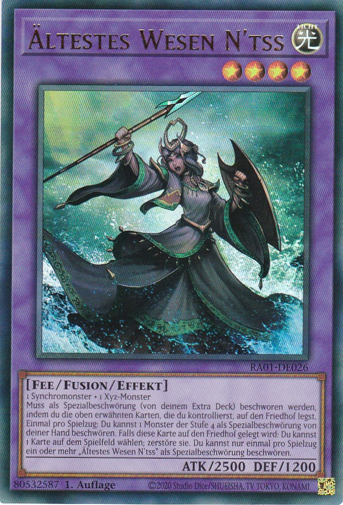 Ältestes Wesen N'tss - RA01-DE026 - Ultra Rare - 1. Auflage - Deutsch - Einzelkarten aus: 25th Anniversary Rarity Collection