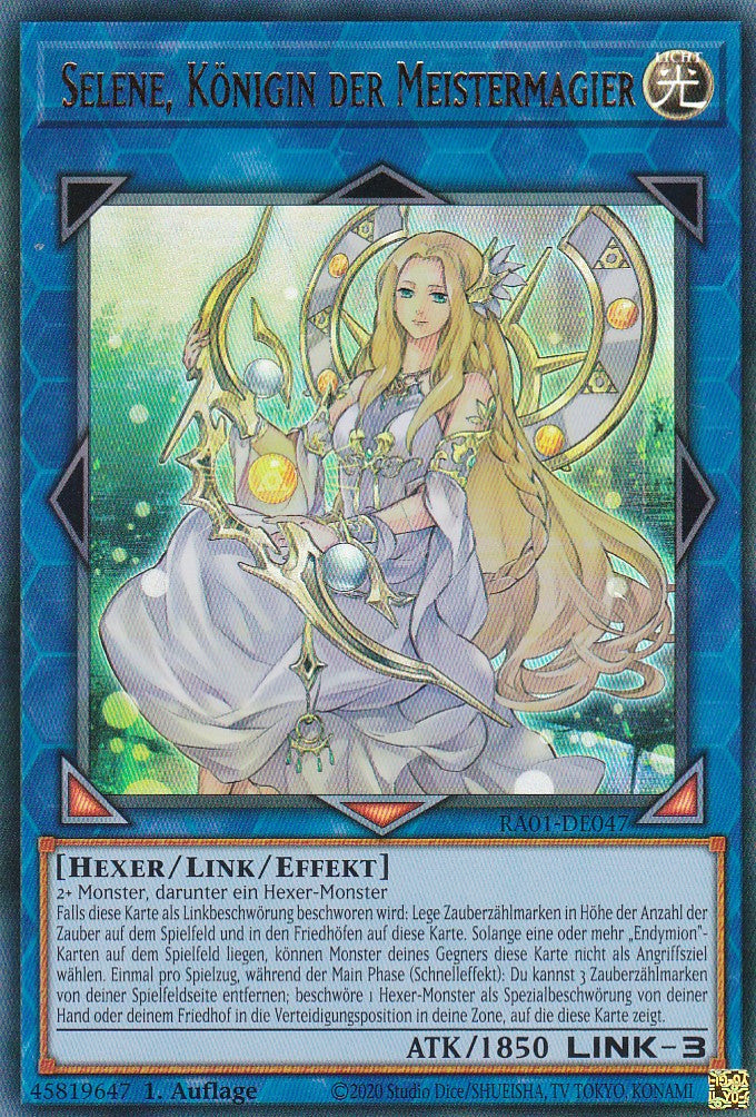 Selene, Königin der Meistermagier - RA01-DE047 - Ultra Rare - 1. Auflage - Deutsch - Einzelkarten aus: 25th Anniversary Rarity Collection