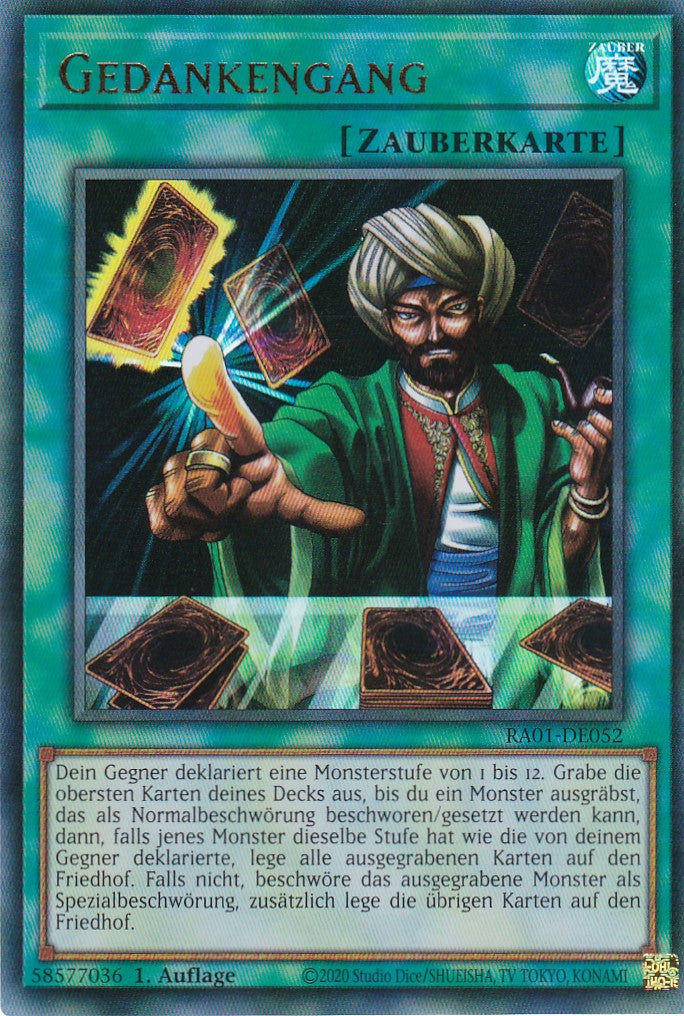 Gedankengang - RA01-DE052 - Ultra Rare - 1. Auflage - Deutsch - Einzelkarten aus: 25th Anniversary Rarity Collection