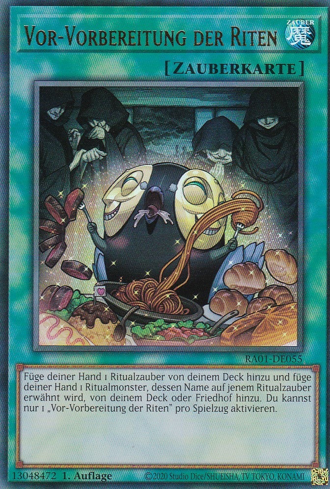 Vor-Vorbereitung der Riten - RA01-DE055 - Ultra Rare - 1. Auflage - Deutsch - Einzelkarten aus: 25th Anniversary Rarity Collection