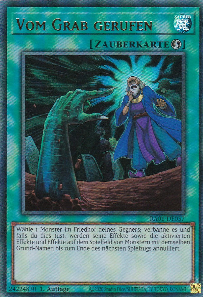 Vom Grab gerufen - RA01-DE057 - Ultra Rare - 1. Auflage - Deutsch - Einzelkarten aus: 25th Anniversary Rarity Collection