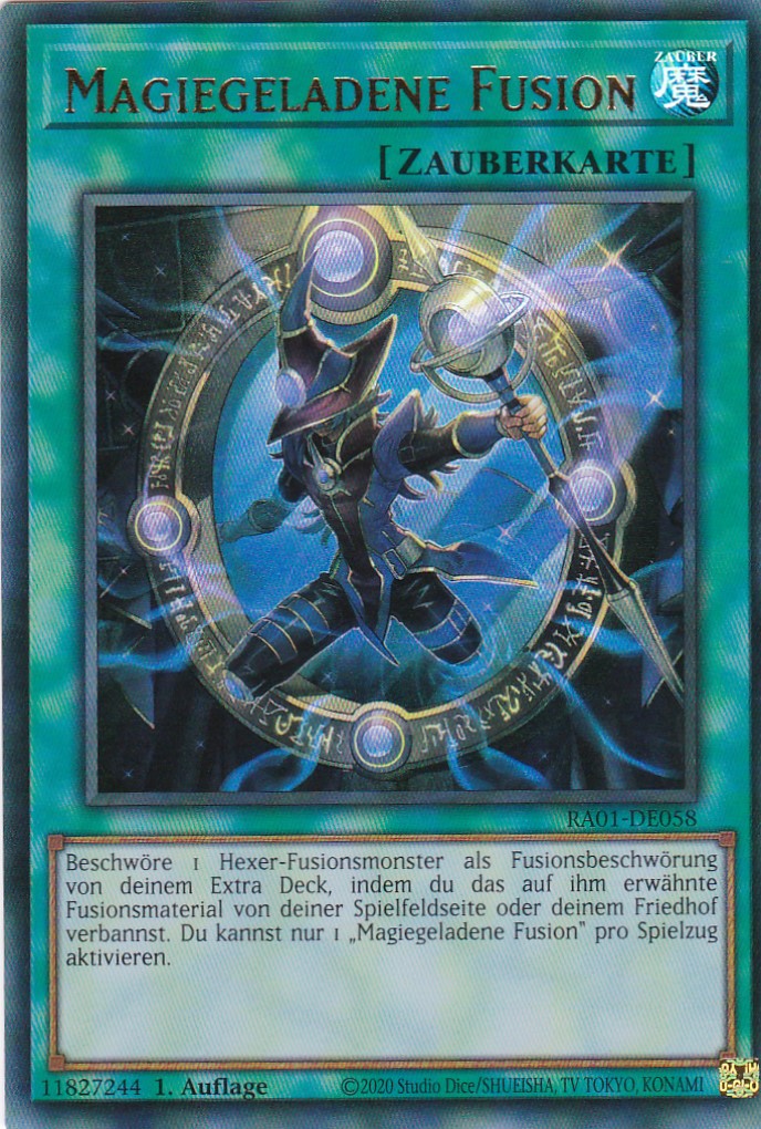 Magiegeladene Fusion - RA01-DE058 - Ultra Rare - 1. Auflage - Deutsch - Einzelkarten aus: 25th Anniversary Rarity Collection