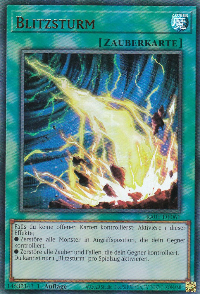 Blitzsturm - RA01-DE061 - Ultra Rare - 1. Auflage - Deutsch - Einzelkarten aus: 25th Anniversary Rarity Collection