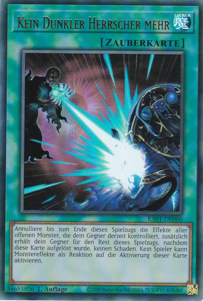 Kein Dunkler Herrscher mehr - RA01-DE060 - Ultra Rare - 1. Auflage - Deutsch - Einzelkarten aus: 25th Anniversary Rarity Collection