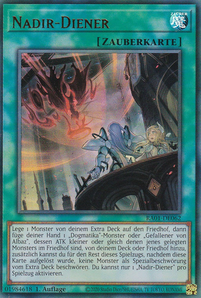 Nadir-Diener - RA01-DE062 - Ultra Rare - 1. Auflage - Deutsch - Einzelkarten aus: 25th Anniversary Rarity Collection