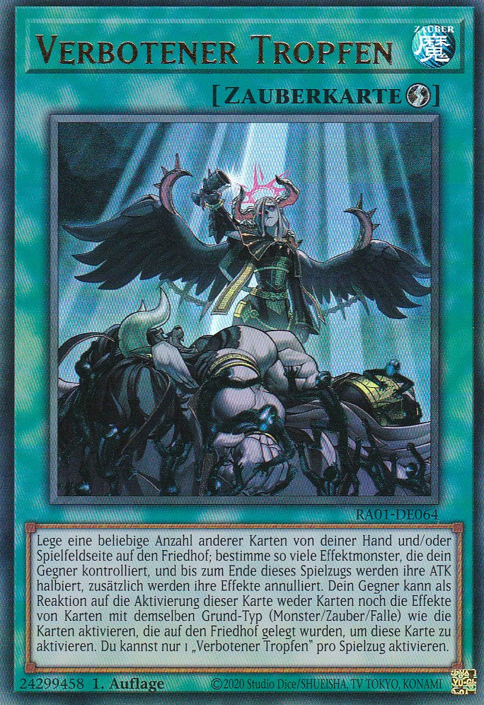 Verbotener Tropfen - RA01-DE064 - Ultra Rare - 1. Auflage - Deutsch - Einzelkarten aus: 25th Anniversary Rarity Collection