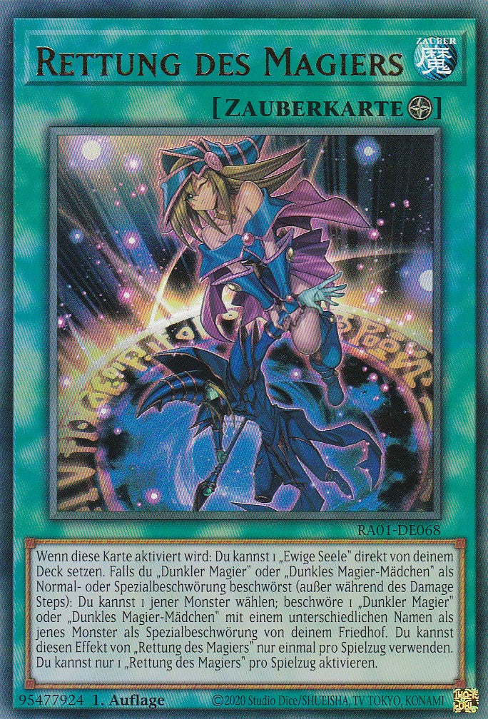 Rettung des Magiers - RA01-DE068 - Ultra Rare - 1. Auflage - Deutsch - Einzelkarten aus: 25th Anniversary Rarity Collection