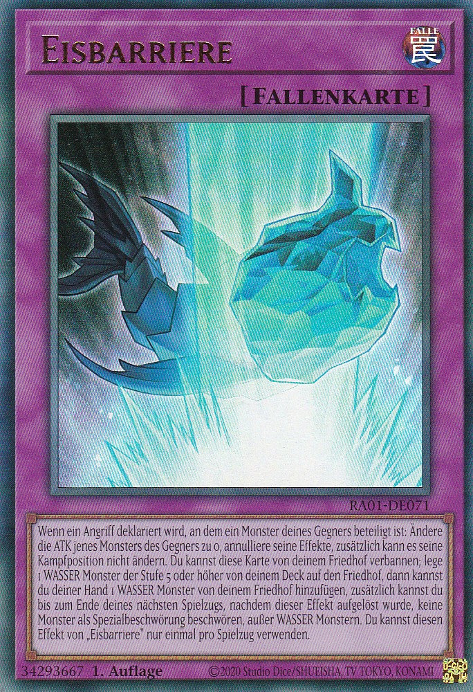 Eisbarriere - RA01-DE071 - Ultra Rare - 1. Auflage - Deutsch - Einzelkarten aus: 25th Anniversary Rarity Collection