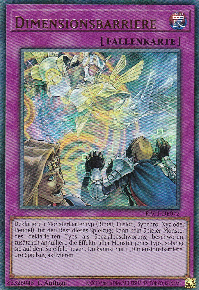 Dimensionsbarriere - RA01-DE072 - Ultra Rare - 1. Auflage - Deutsch - Einzelkarten aus: 25th Anniversary Rarity Collection