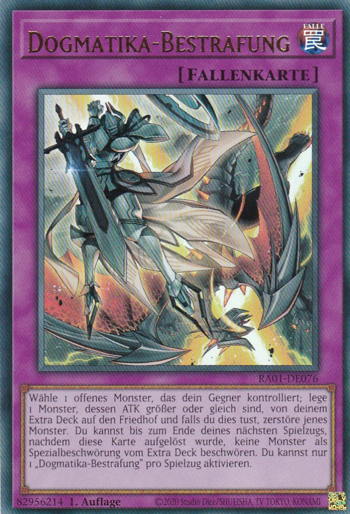 Dogmatika-Bestrafung - RA01-DE076 - Ultra Rare - 1. Auflage - Deutsch - Einzelkarten aus: 25th Anniversary Rarity Collection