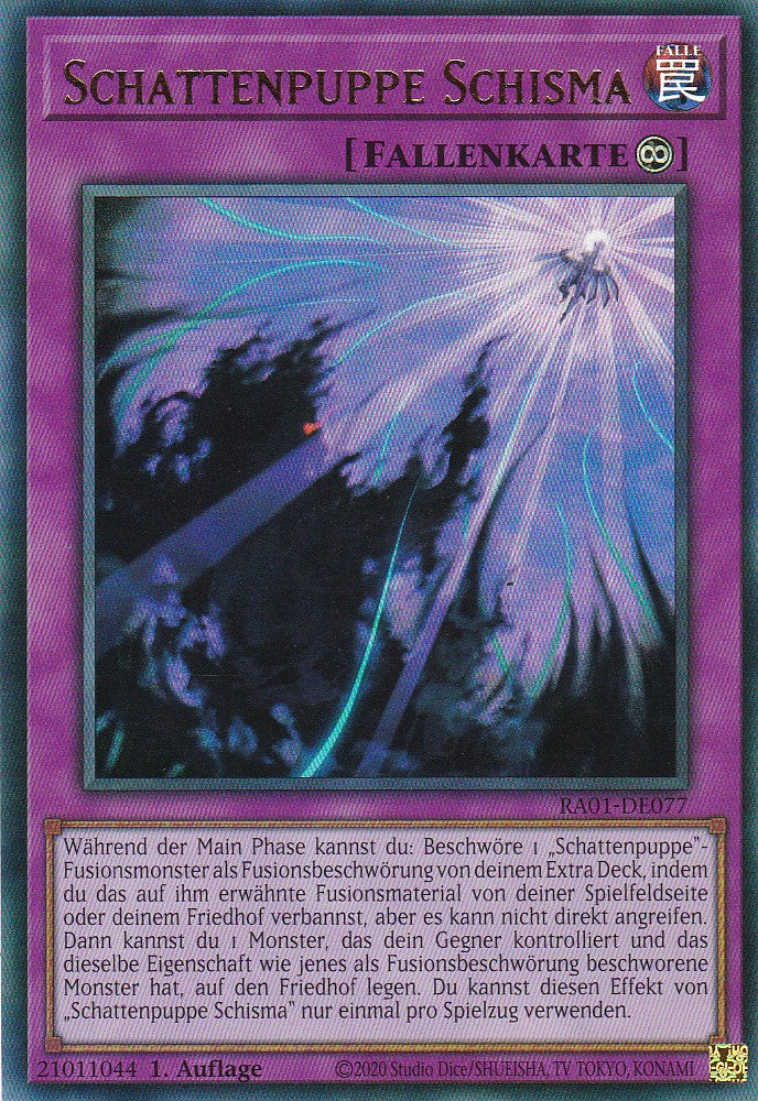 Schattenpuppe Schisma - RA01-DE077 - Ultra Rare - 1. Auflage - Deutsch - Einzelkarten aus: 25th Anniversary Rarity Collection