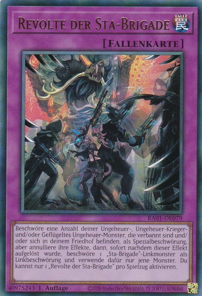 Revolte der Sta-Brigade - RA01-DE079 - Ultra Rare - 1. Auflage - Deutsch - Einzelkarten aus: 25th Anniversary Rarity Collection