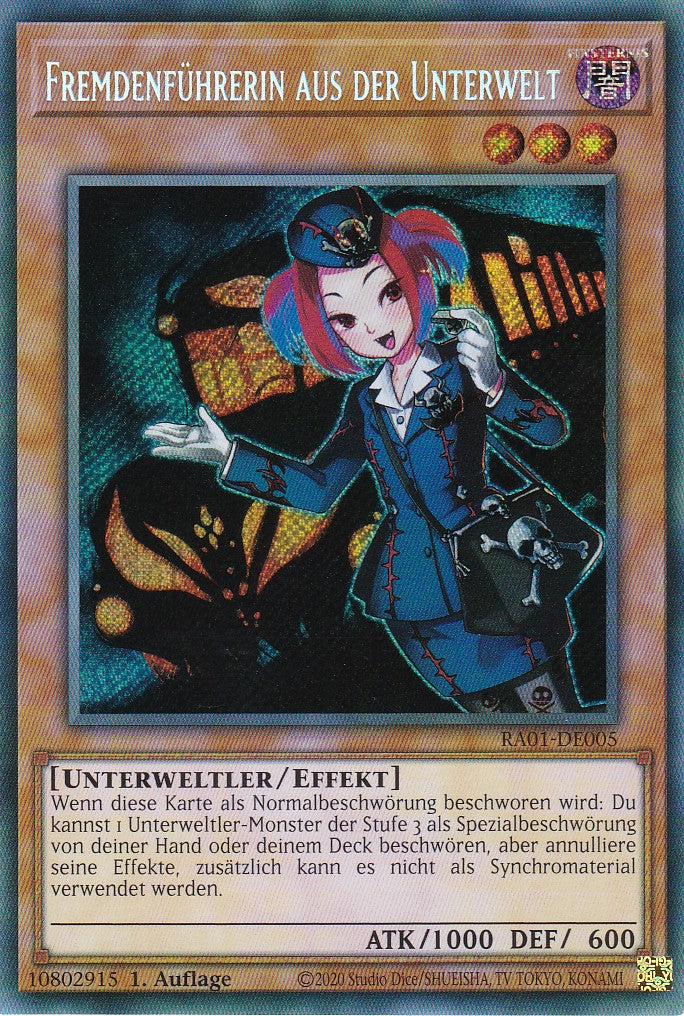 Fremdenführerin aus der Unterwelt - RA01-DE005 - Secret Rare - 1. Auflage - Deutsch - Einzelkarten aus: 25th Anniversary Rarity Collection