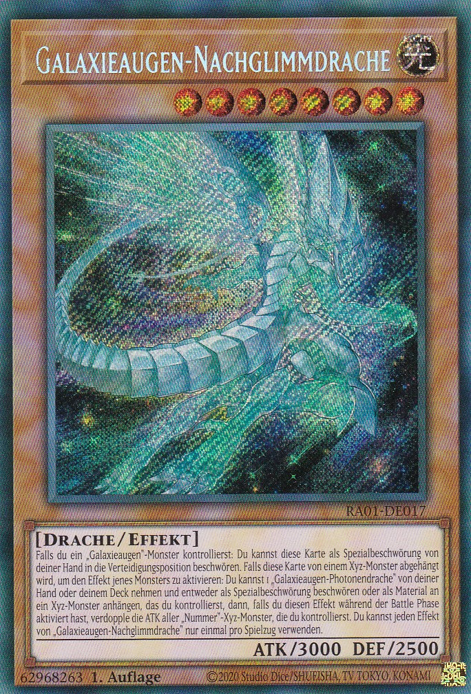 Galaxieaugen-Nachglimmdrache - RA01-DE017 - Secret Rare - 1. Auflage - Deutsch - Einzelkarten aus: 25th Anniversary Rarity Collection