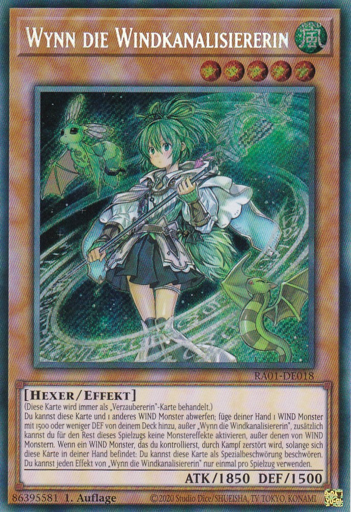 Wynn die Windkanalisiererin - RA01-DE018 - Secret Rare - 1. Auflage - Deutsch - Einzelkarten aus: 25th Anniversary Rarity Collection