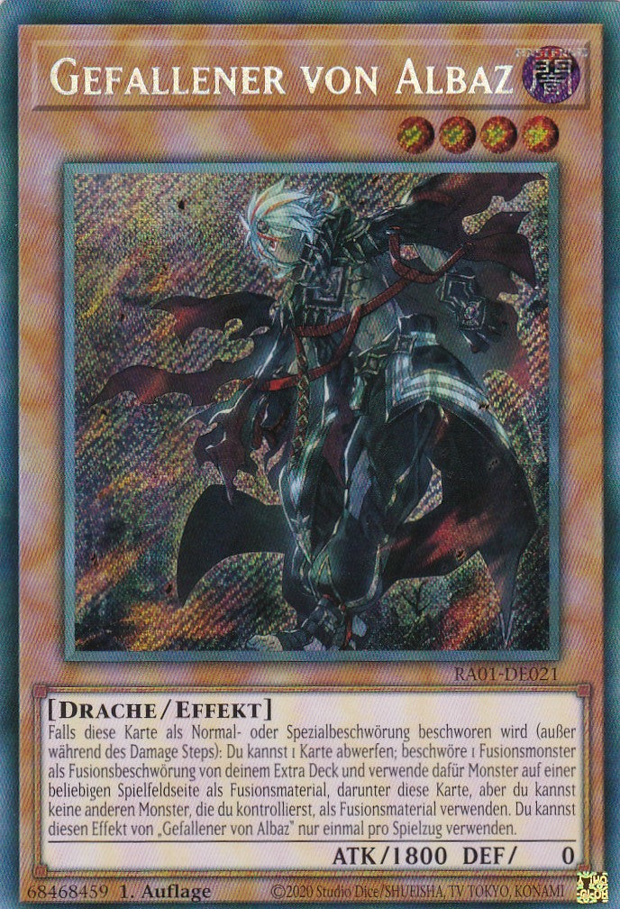 Gefallener von Albaz - RA01-DE021 - Secret Rare - 1. Auflage - Deutsch - Einzelkarten aus: 25th Anniversary Rarity Collection