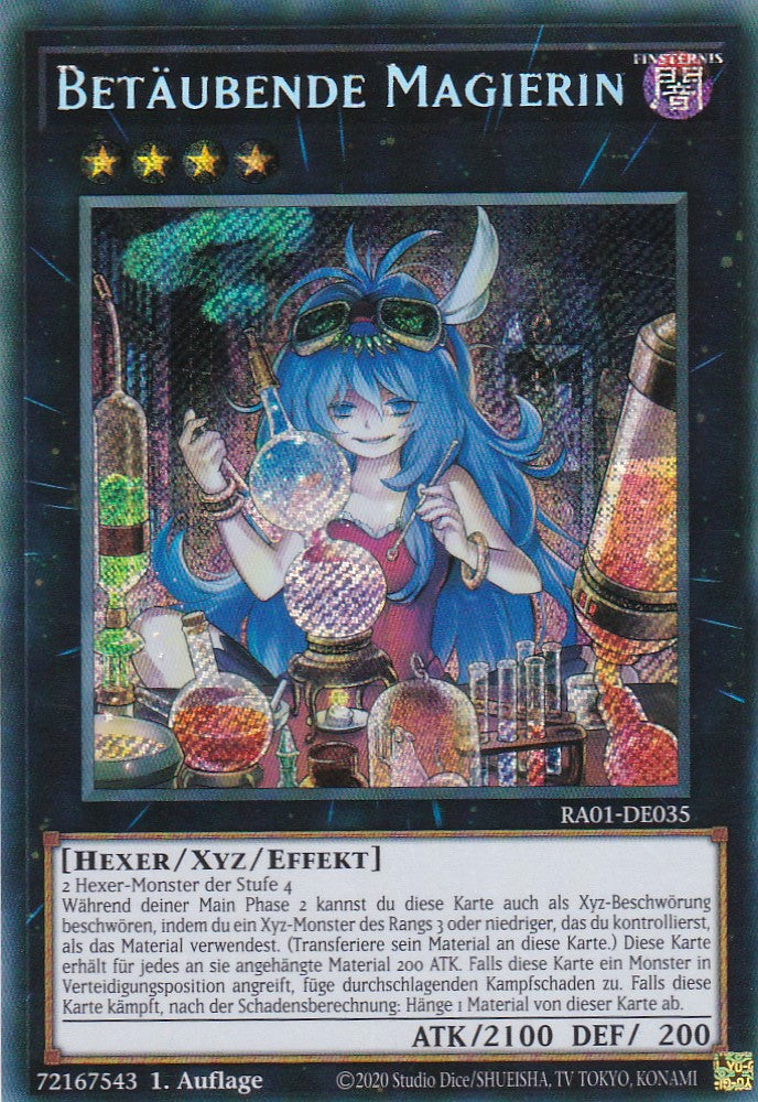 Betäubende Magierin - RA01-DE035 - Secret Rare - 1. Auflage - Deutsch - Einzelkarten aus: 25th Anniversary Rarity Collection