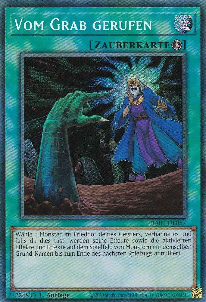 Vom Grab gerufen - RA01-DE057 - Secret Rare - 1. Auflage - Deutsch - Einzelkarten aus: 25th Anniversary Rarity Collection