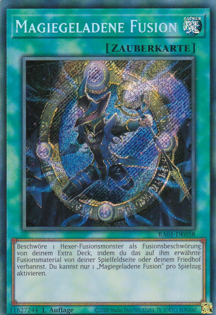 Magiegeladene Fusion - RA01-DE058 - Secret Rare - 1. Auflage - Deutsch - Einzelkarten aus: 25th Anniversary Rarity Collection