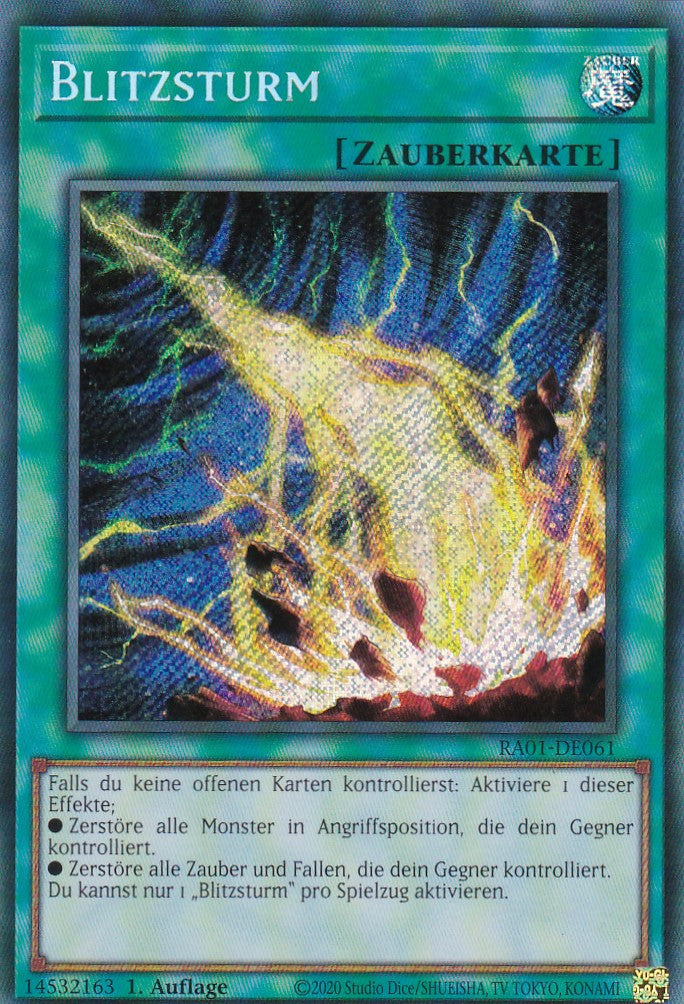 Blitzsturm - RA01-DE061 - Secret Rare - 1. Auflage - Deutsch - Einzelkarten aus: 25th Anniversary Rarity Collection