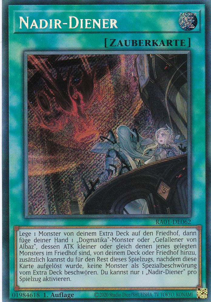 Nadir-Diener - RA01-DE062 - Secret Rare - 1. Auflage - Deutsch - Einzelkarten aus: 25th Anniversary Rarity Collection