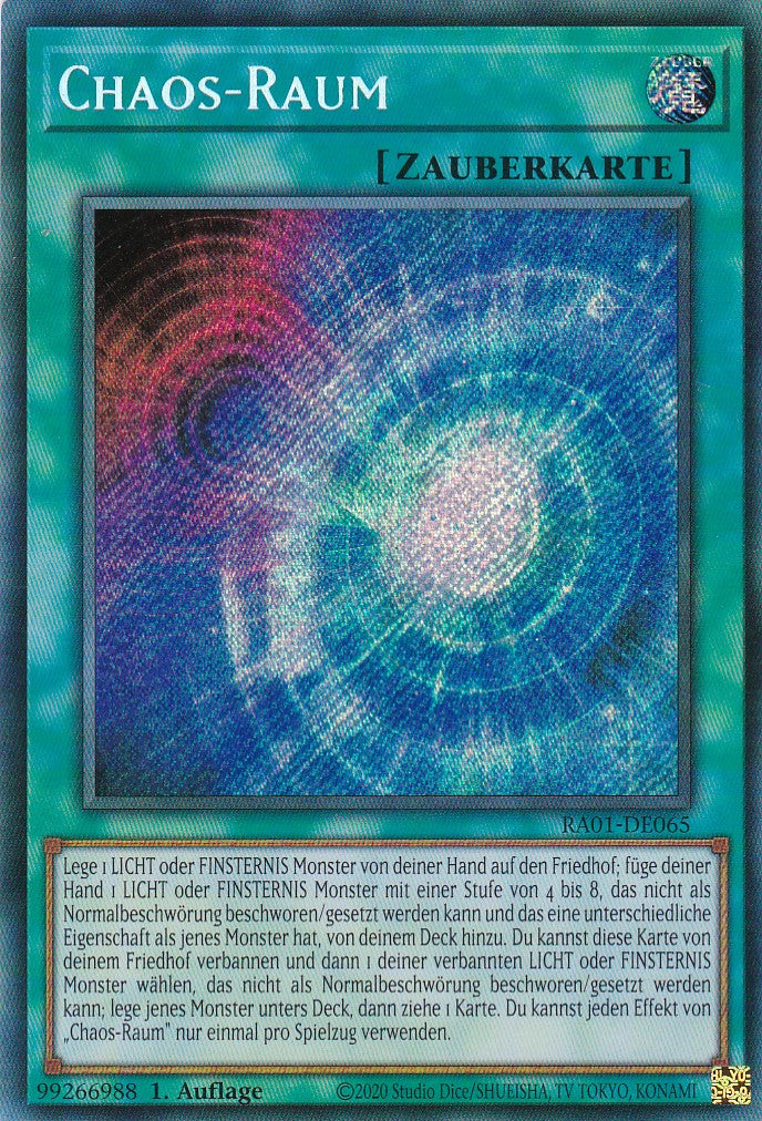 Chaos-Raum - RA01-DE065 - Secret Rare - 1. Auflage - Deutsch - Einzelkarten aus: 25th Anniversary Rarity Collection