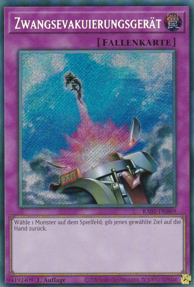 Zwangsevakuierungsgerät - RA01-DE069 - Secret Rare - 1. Auflage - Deutsch - Einzelkarten aus: 25th Anniversary Rarity Collection