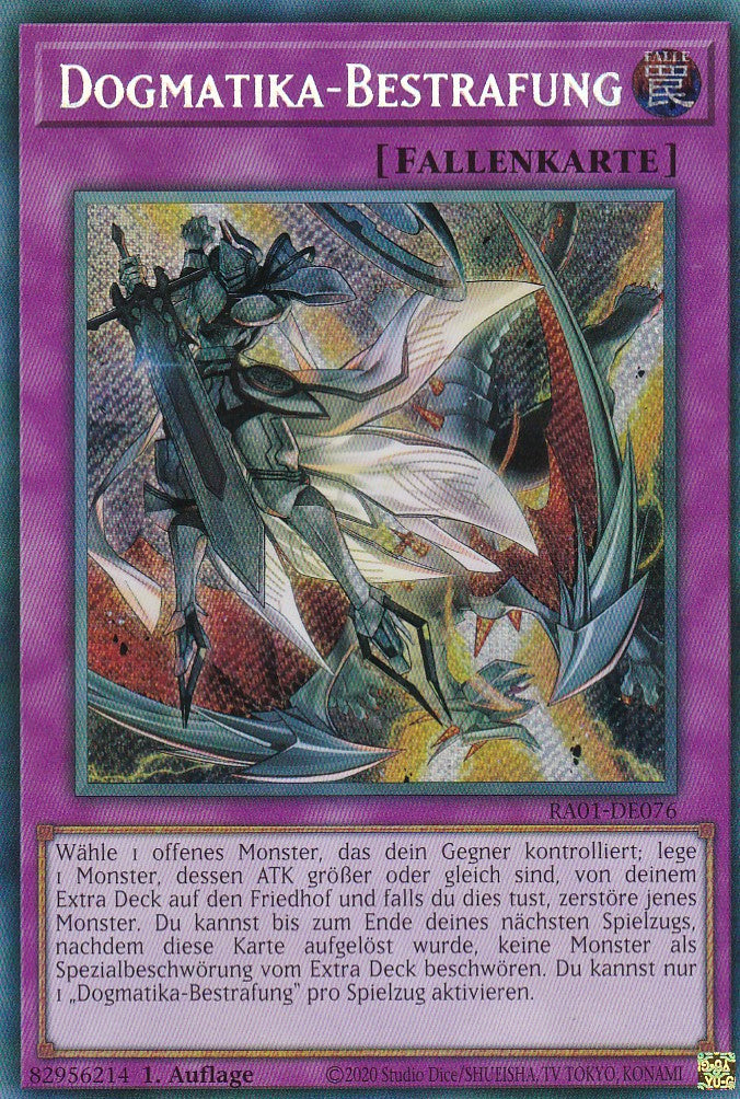 Dogmatika-Bestrafung - RA01-DE076 - Secret Rare - 1. Auflage - Deutsch - Einzelkarten aus: 25th Anniversary Rarity Collection