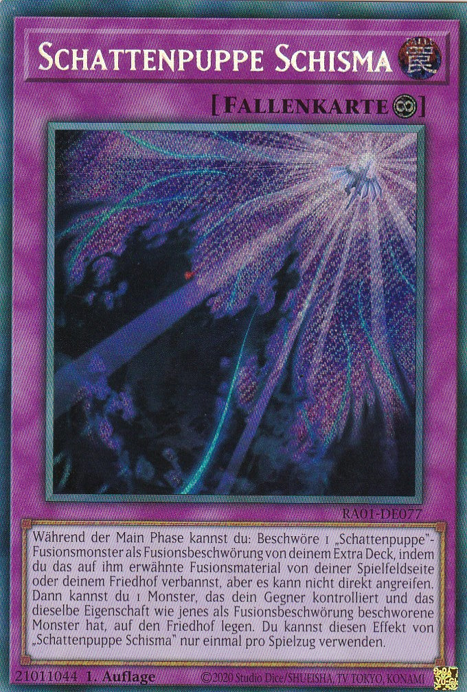 Schattenpuppe Schisma - RA01-DE077 - Secret Rare - 1. Auflage - Deutsch - Einzelkarten aus: 25th Anniversary Rarity Collection