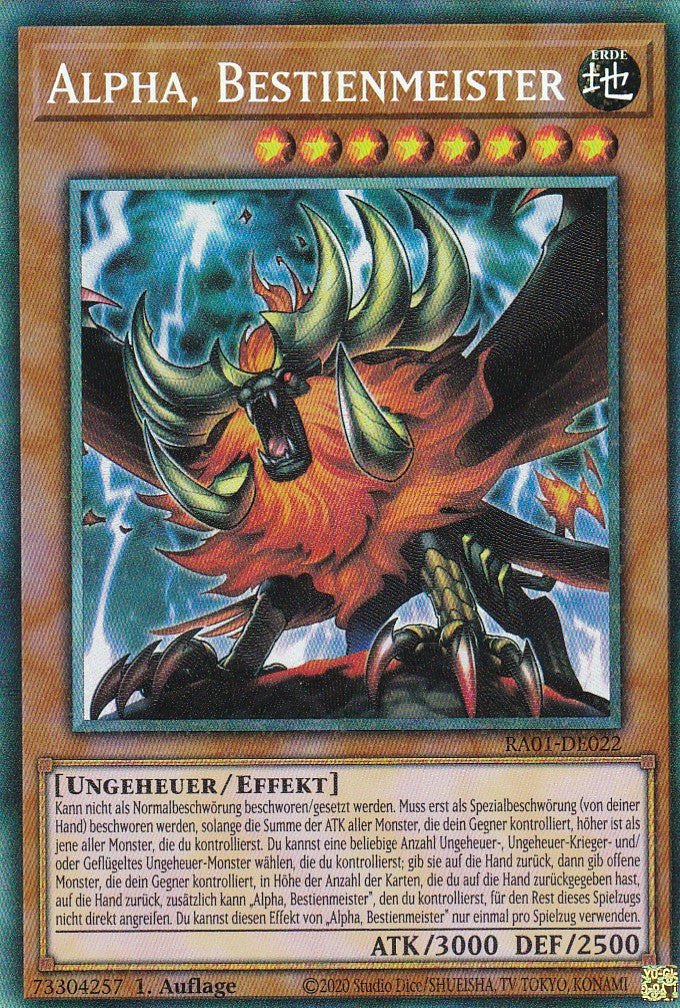 Alpha, Bestienmeister - RA01-DE022 - Collectors Rare - 1. Auflage - Deutsch - Einzelkarten aus: 25th Anniversary Rarity Collection