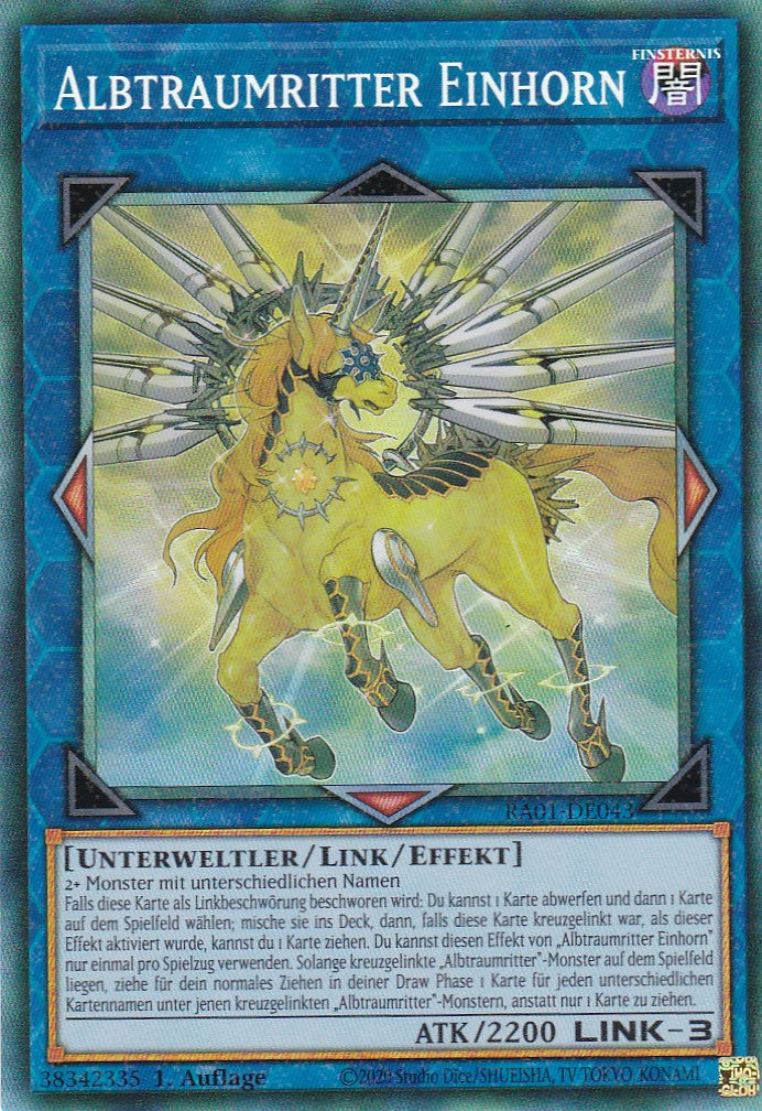 Albtraumritter Einhorn (Version 1) - RA01-DE043 - Collectors Rare - 1. Auflage - Deutsch - Einzelkarten aus: 25th Anniversary Rarity Collection