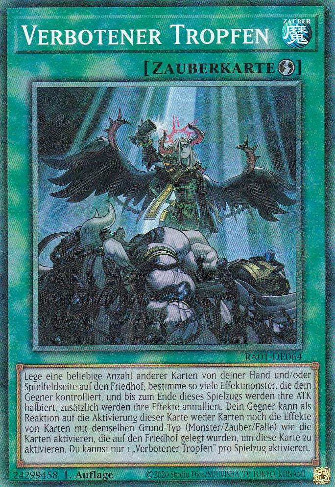 Verbotener Tropfen - RA01-DE064 - Collectors Rare - 1. Auflage - Deutsch - Einzelkarten aus: 25th Anniversary Rarity Collection