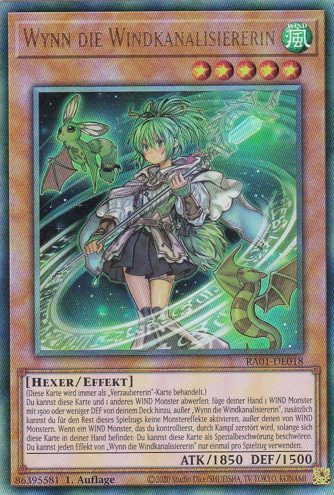 Wynn die Windkanalisiererin - RA01-DE018 - Ultimate Rare - 1. Auflage - Deutsch - Einzelkarten aus: 25th Anniversary Rarity Collection