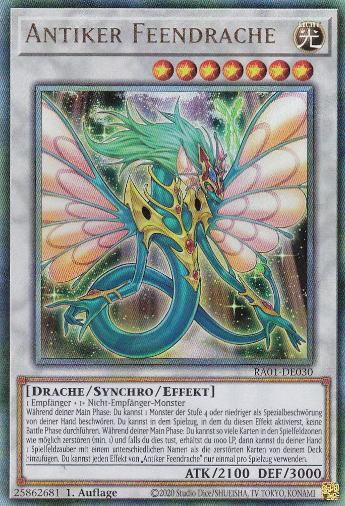 Antiker Feendrache - RA01-DE030 - Ultimate Rare - 1. Auflage - Deutsch - Einzelkarten aus: 25th Anniversary Rarity Collection