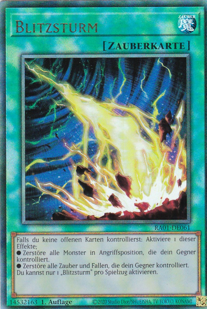 Blitzsturm - RA01-DE061 - Ultimate Rare - 1. Auflage - Deutsch - Einzelkarten aus: 25th Anniversary Rarity Collection