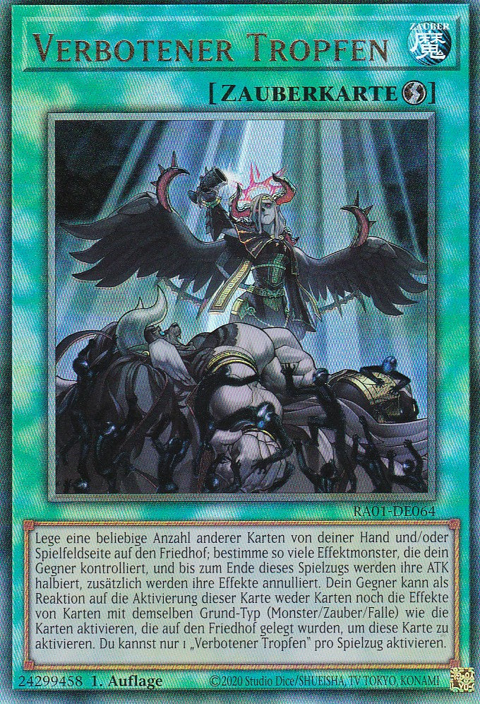 Verbotener Tropfen - RA01-DE064 - Ultimate Rare - 1. Auflage - Deutsch - Einzelkarten aus: 25th Anniversary Rarity Collection