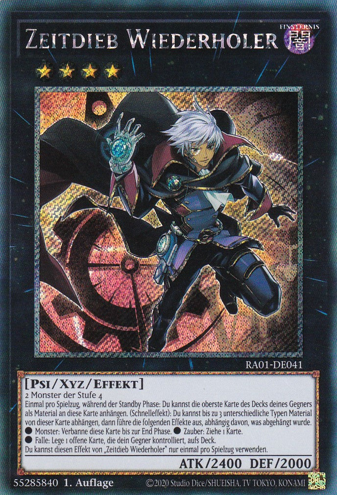 Zeitdieb Wiederholer - RA01-DE041 - Platinum Secret Rare - 1. Auflage - Deutsch - Einzelkarten aus: 25th Anniversary Rarity Collection