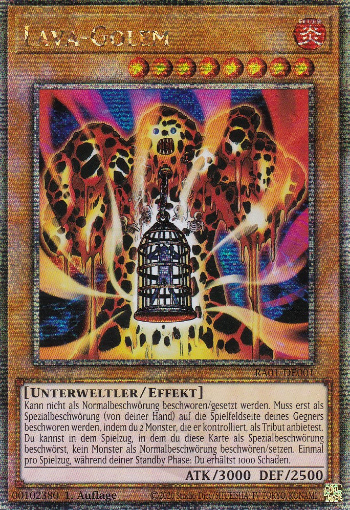 Lava-Golem - RA01-DE001 - Quarter Century Secret Rare - 1. Auflage - Deutsch - Einzelkarten aus: 25th Anniversary Rarity Collection