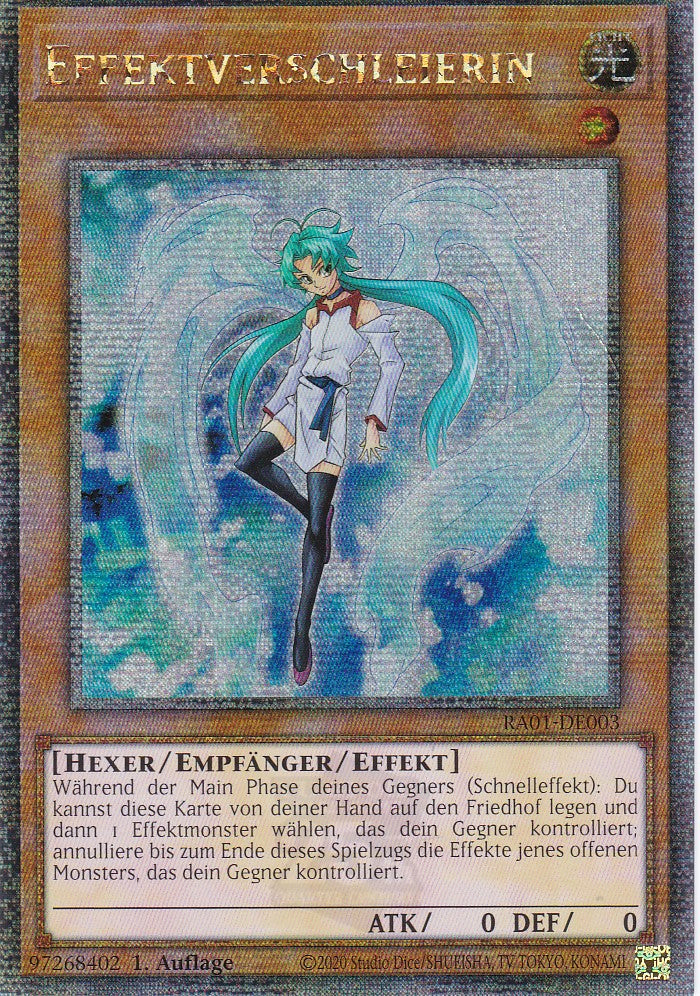 Effektverschleierin - RA01-DE003 - Quarter Century Secret Rare - 1. Auflage - Deutsch - Einzelkarten aus: 25th Anniversary Rarity Collection