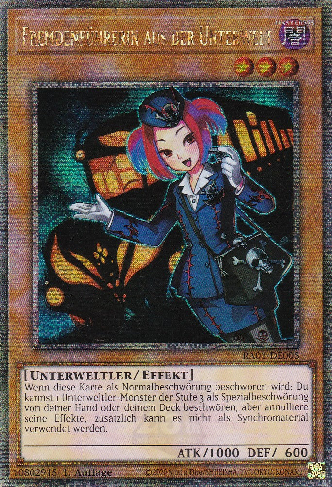 Fremdenführerin aus der Unterwelt - RA01-DE005 - Quarter Century Secret Rare - 1. Auflage - Deutsch - Einzelkarten aus: 25th Anniversary Rarity Collection