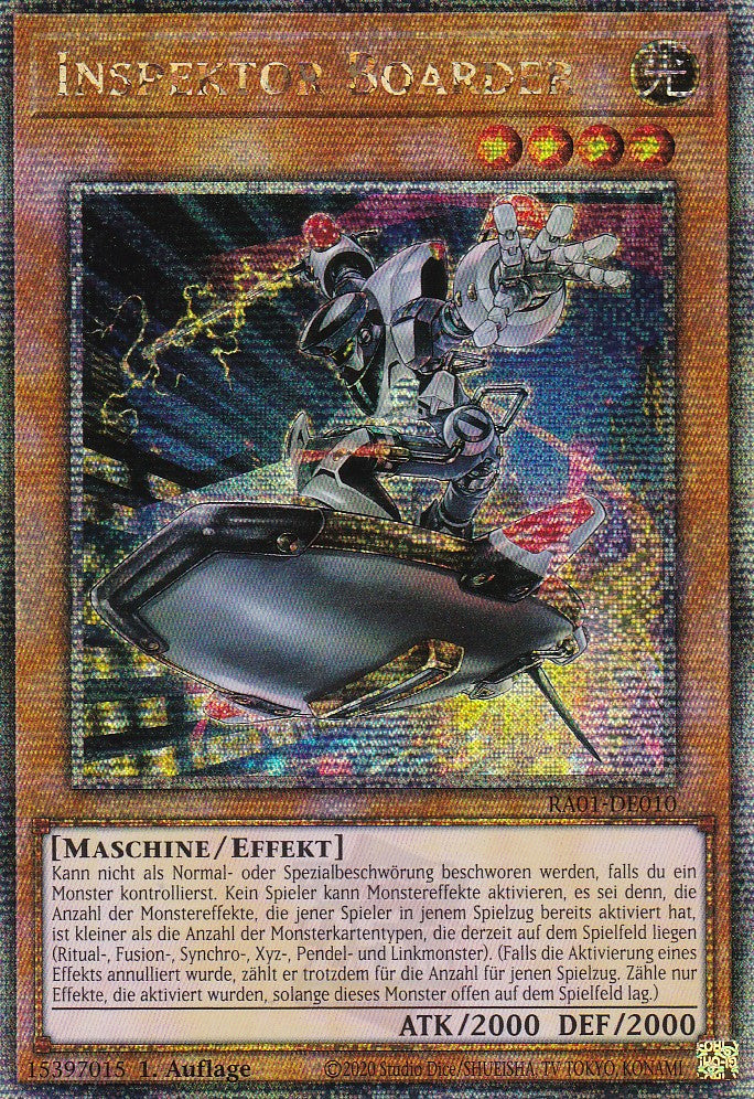 Inspektor Boarder - RA01-DE010 - Quarter Century Secret Rare - 1. Auflage - Deutsch - Einzelkarten aus: 25th Anniversary Rarity Collection