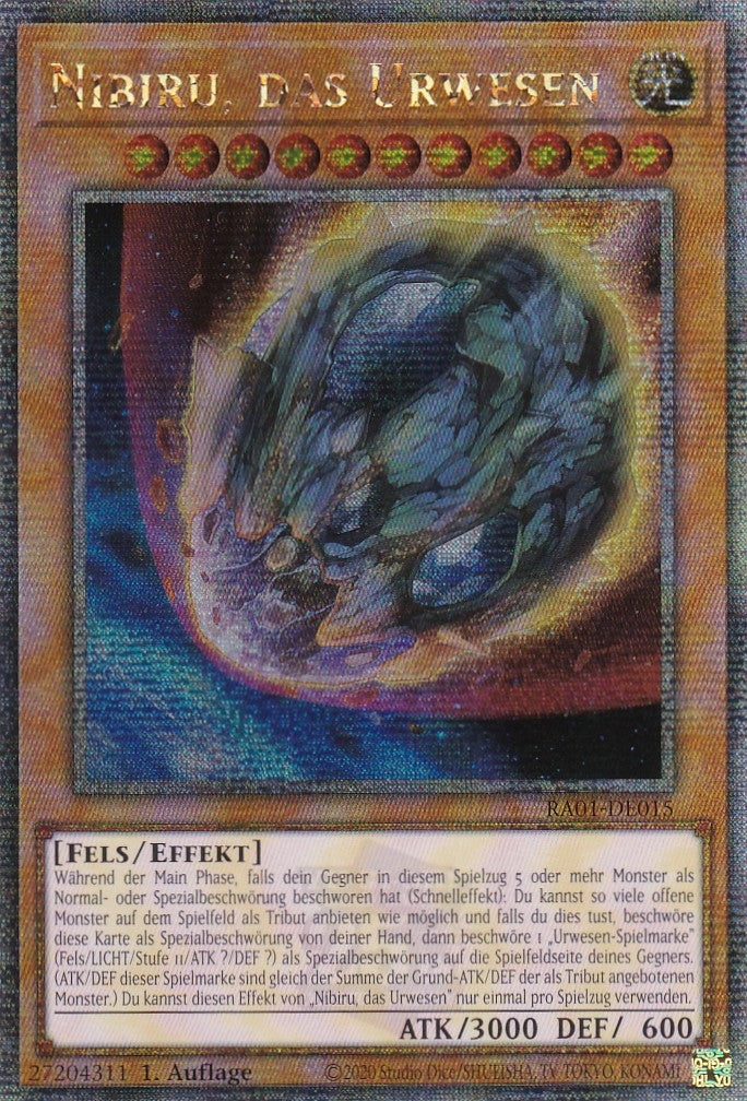 Nibiru, das Urwesen - RA01-DE015 - Quarter Century Secret Rare - 1. Auflage - Deutsch - Einzelkarten aus: 25th Anniversary Rarity Collection